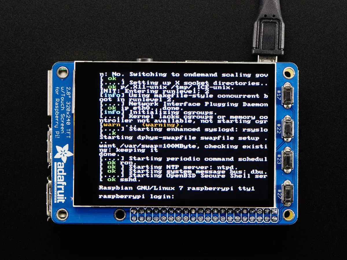 Adafruit PiTFT Plus 320x240 2.8" TFT   Capacitive Touchscreen