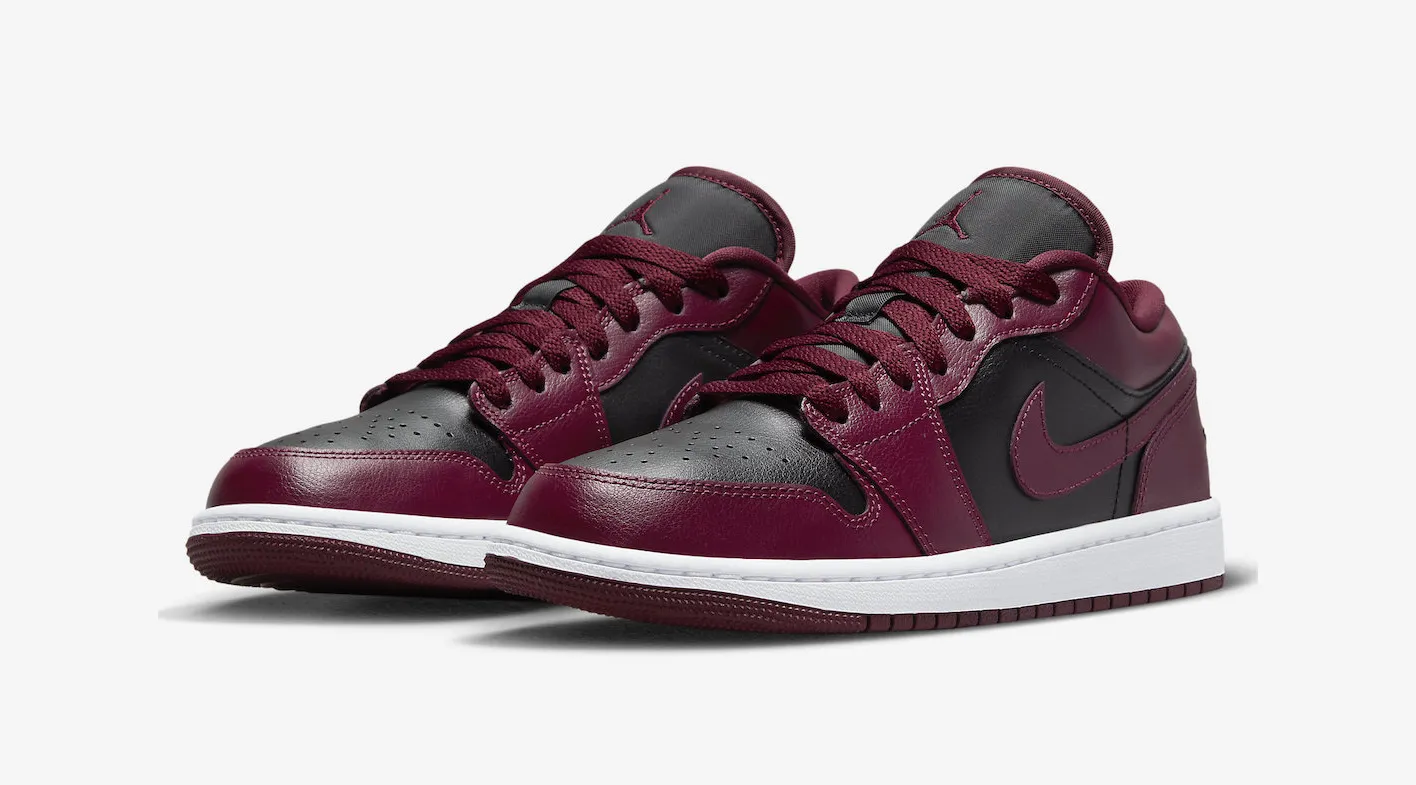 Air Jordan 1 Low 'Black Dark Beetroot'