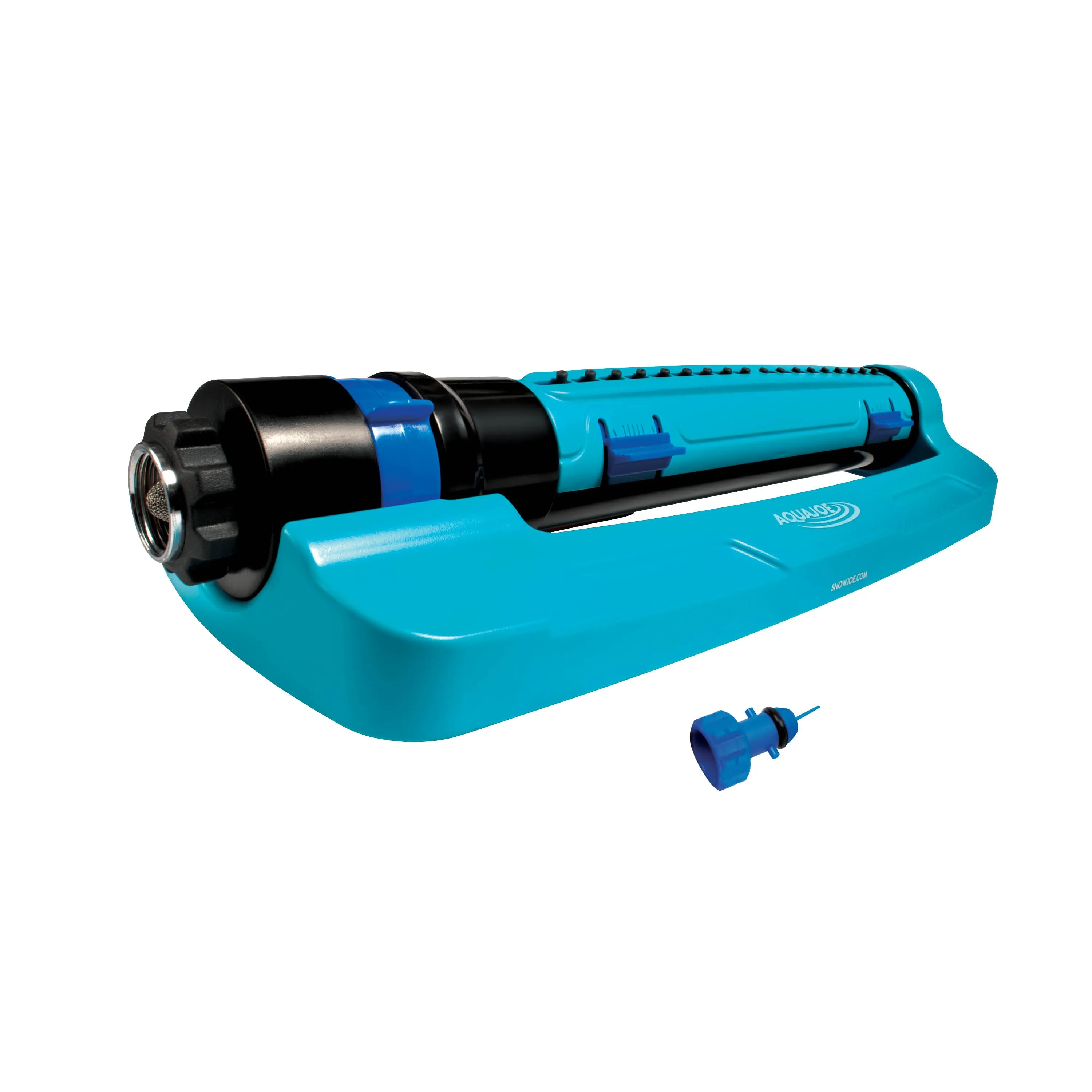 Aqua Joe SJI-TLS18 Turbo Oscillating Lawn Sprinkler | 3-Way Oscillation | Range/Width/Flow Control | 4500 sq ft Max Coverage