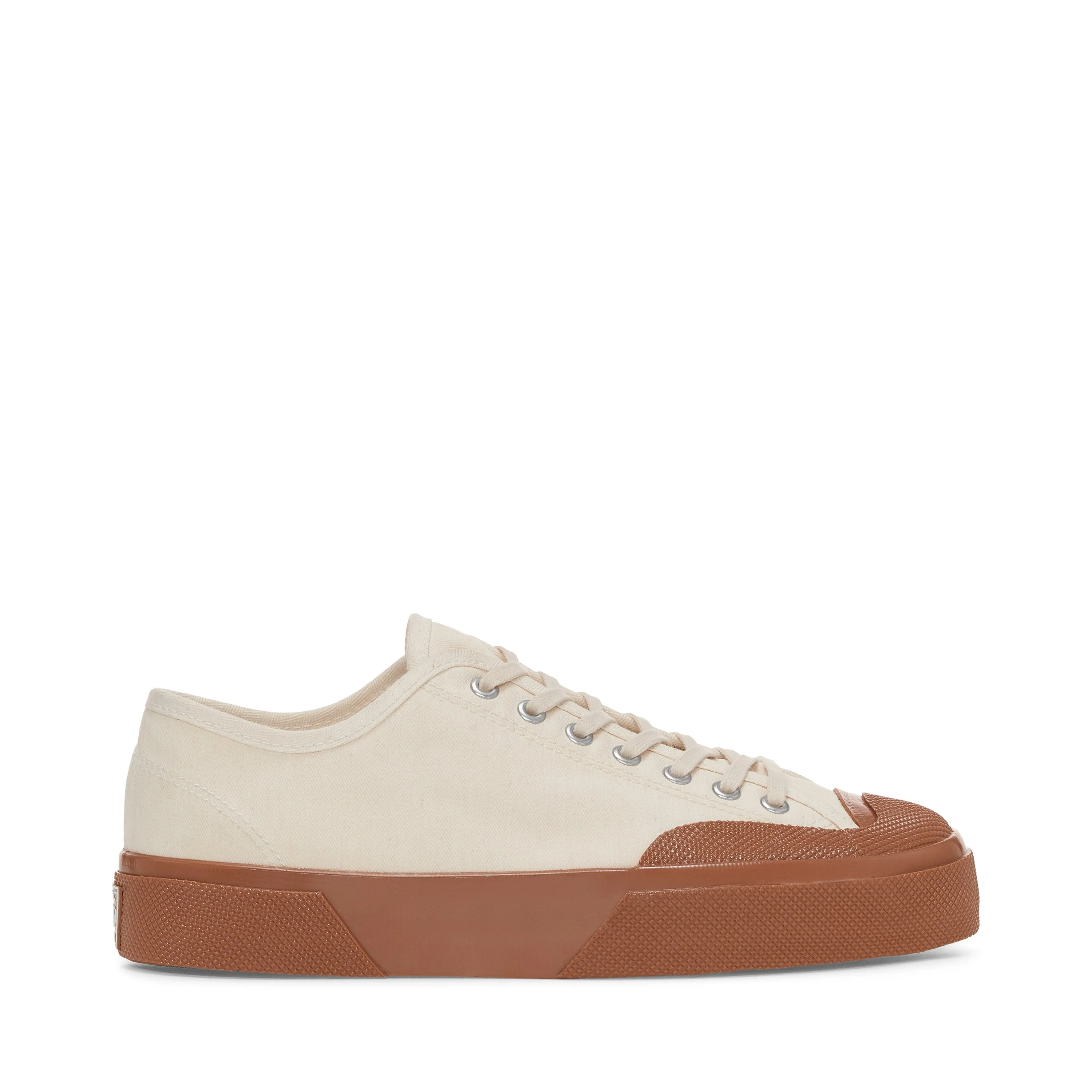 Artifact by Superga 2432 Twisted Herringbone Off White Amber Brown