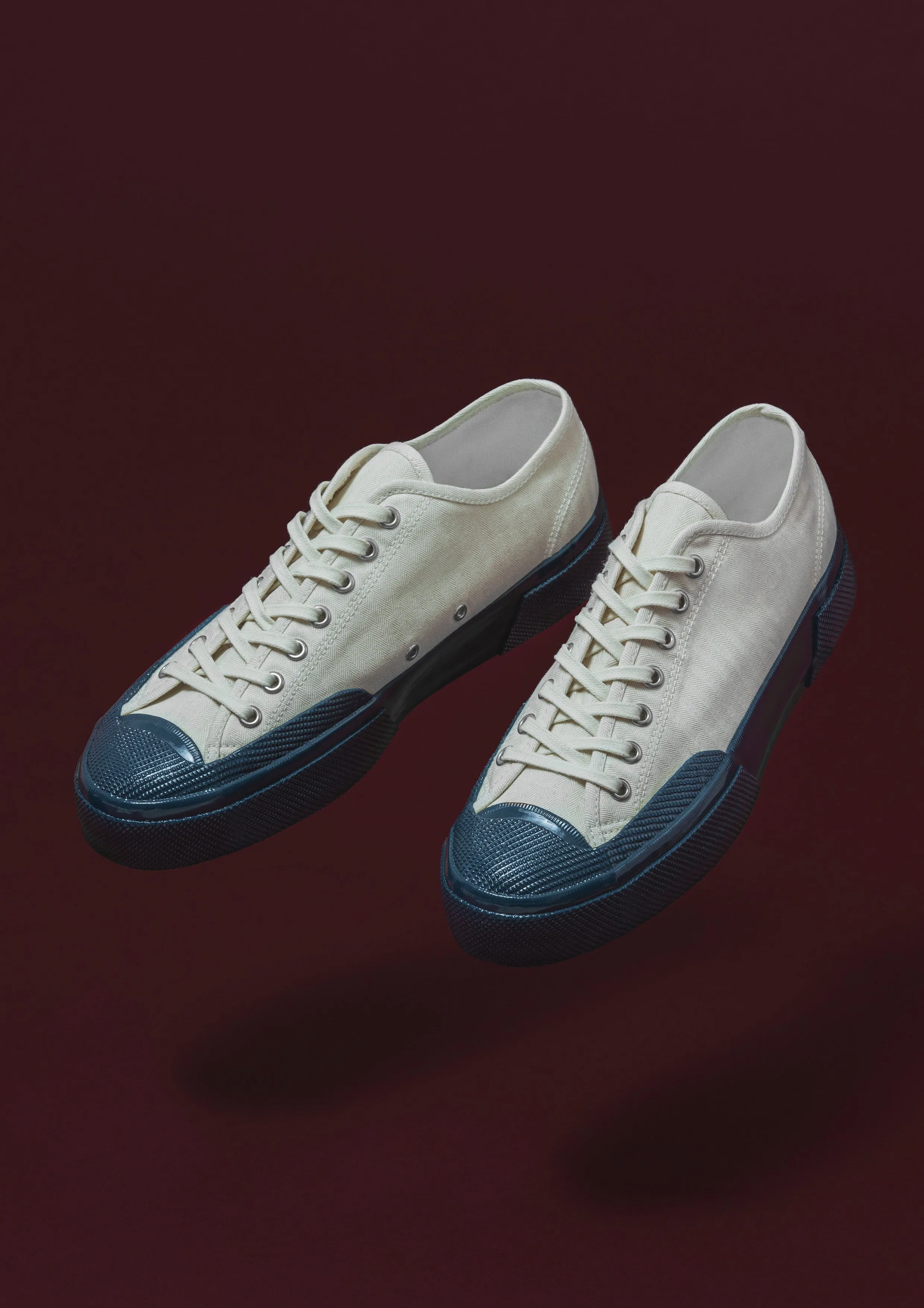 Artifact by Superga 2432 Twisted Herringbone Off White Blue Petrol