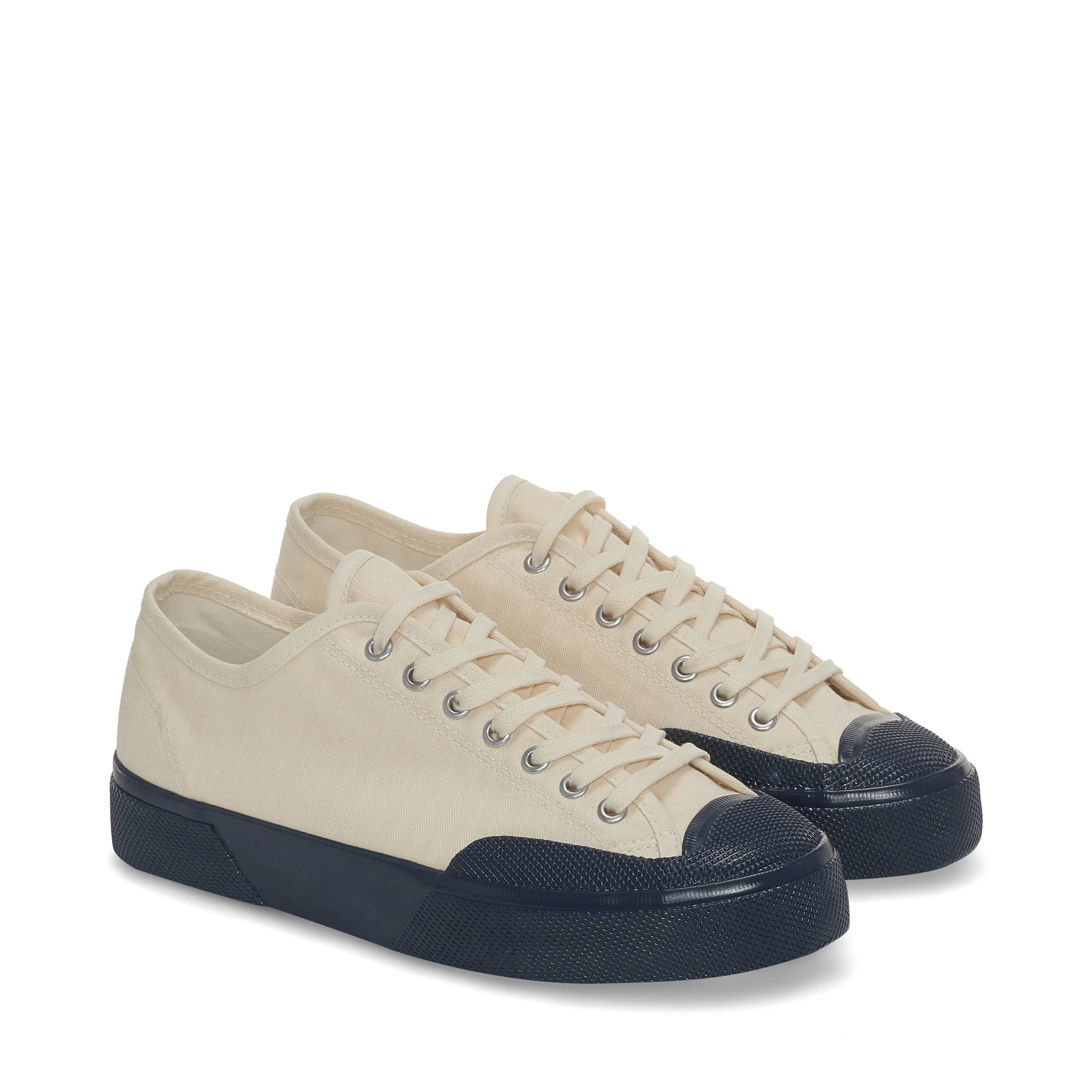 Artifact by Superga 2432 Twisted Herringbone Off White Blue Petrol