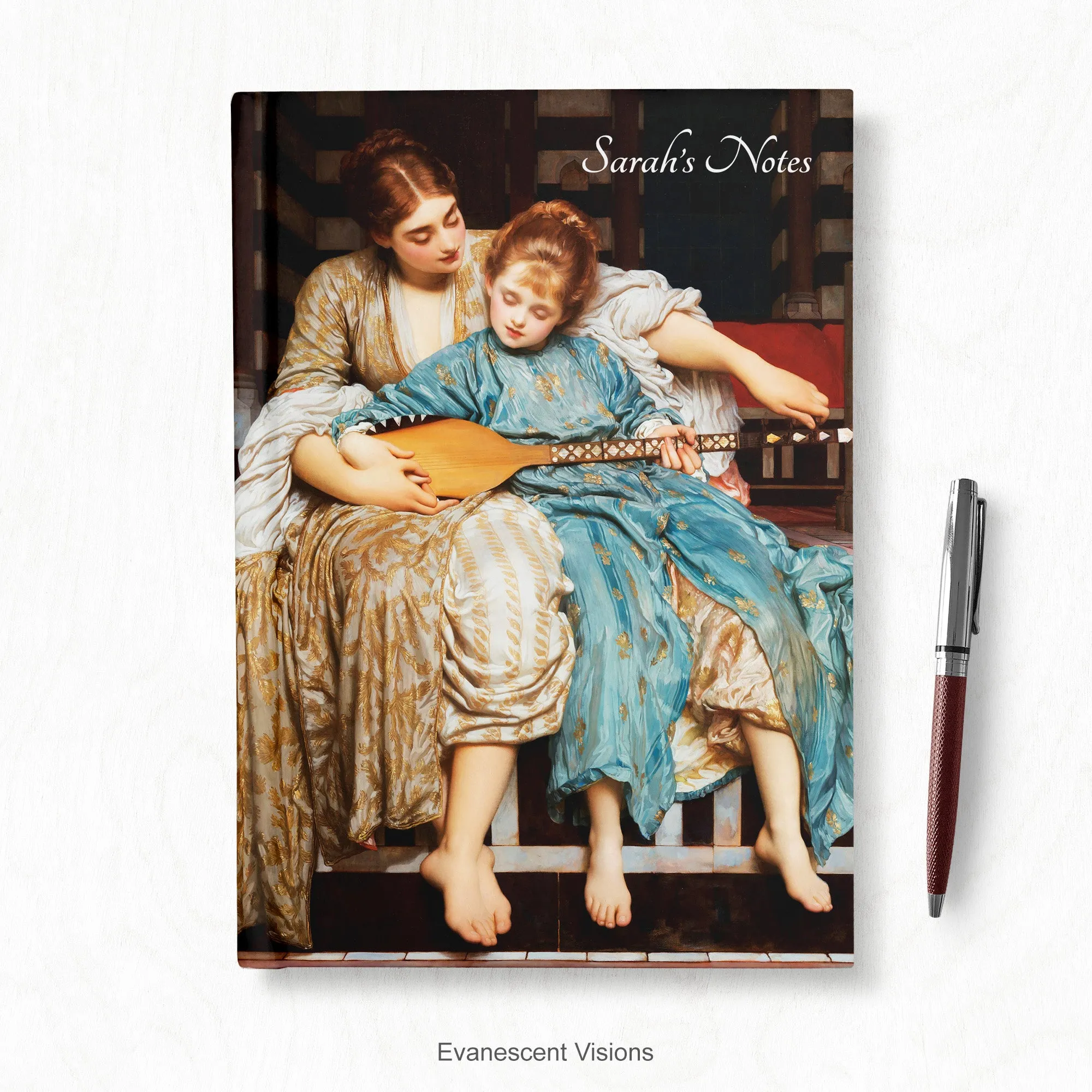 Artistic Personalised Notebook, Hardback A4, A5, Leighton The Music Lesson