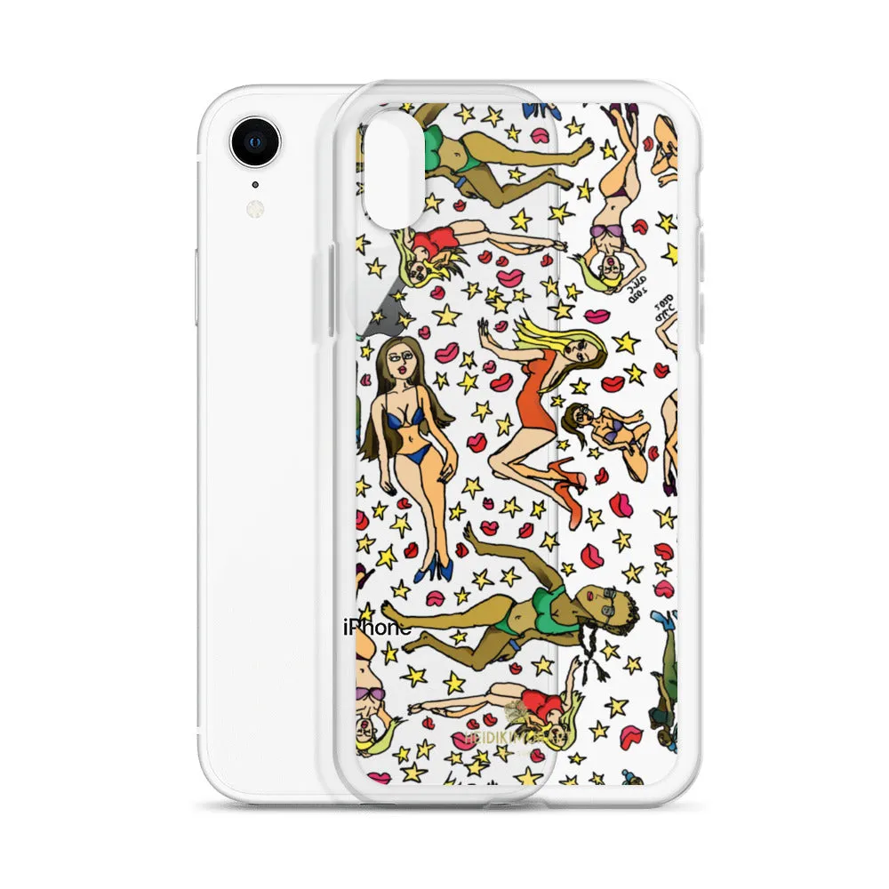 Bad Girl's iPhone Case, Graphic Cartoon Art Fun Colorful Artistic Phone Case-Made in USA/EU/MX