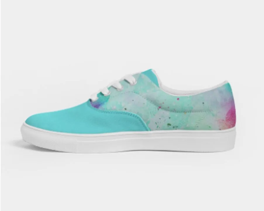 Canvas Sneakers- Tie Dye Design. Casual Shoes, Keds for Women. WickedYo