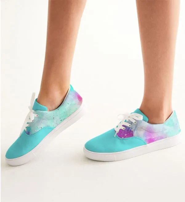 Canvas Sneakers- Tie Dye Design. Casual Shoes, Keds for Women. WickedYo