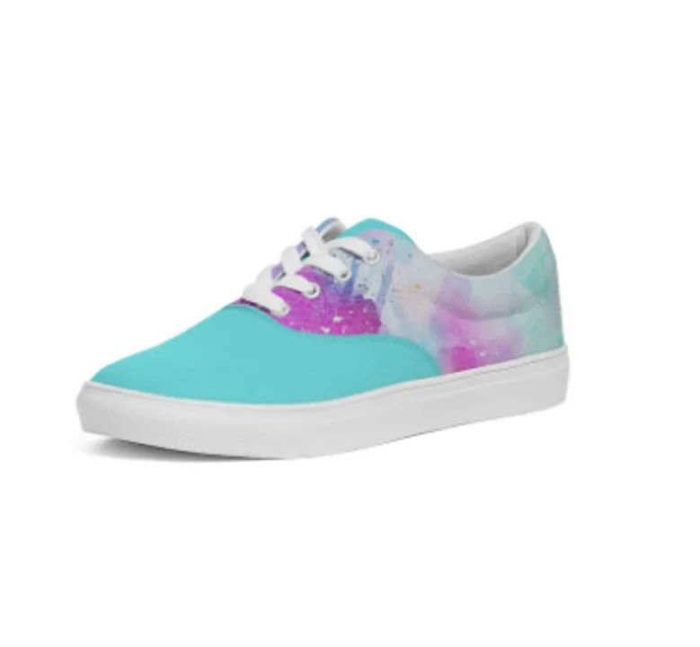 Canvas Sneakers- Tie Dye Design. Casual Shoes, Keds for Women. WickedYo