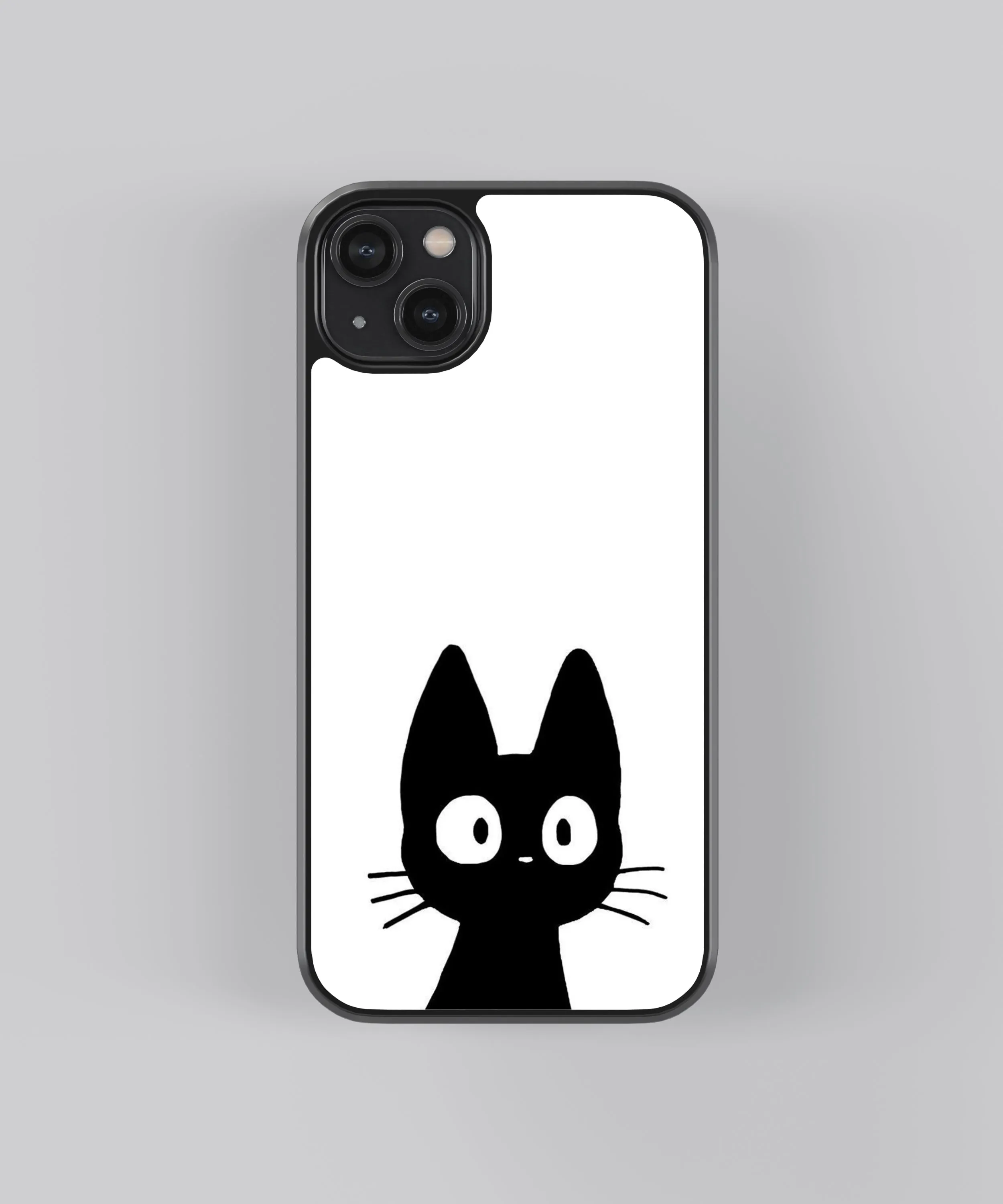 Cat Abstract Glass Phone Case Cover