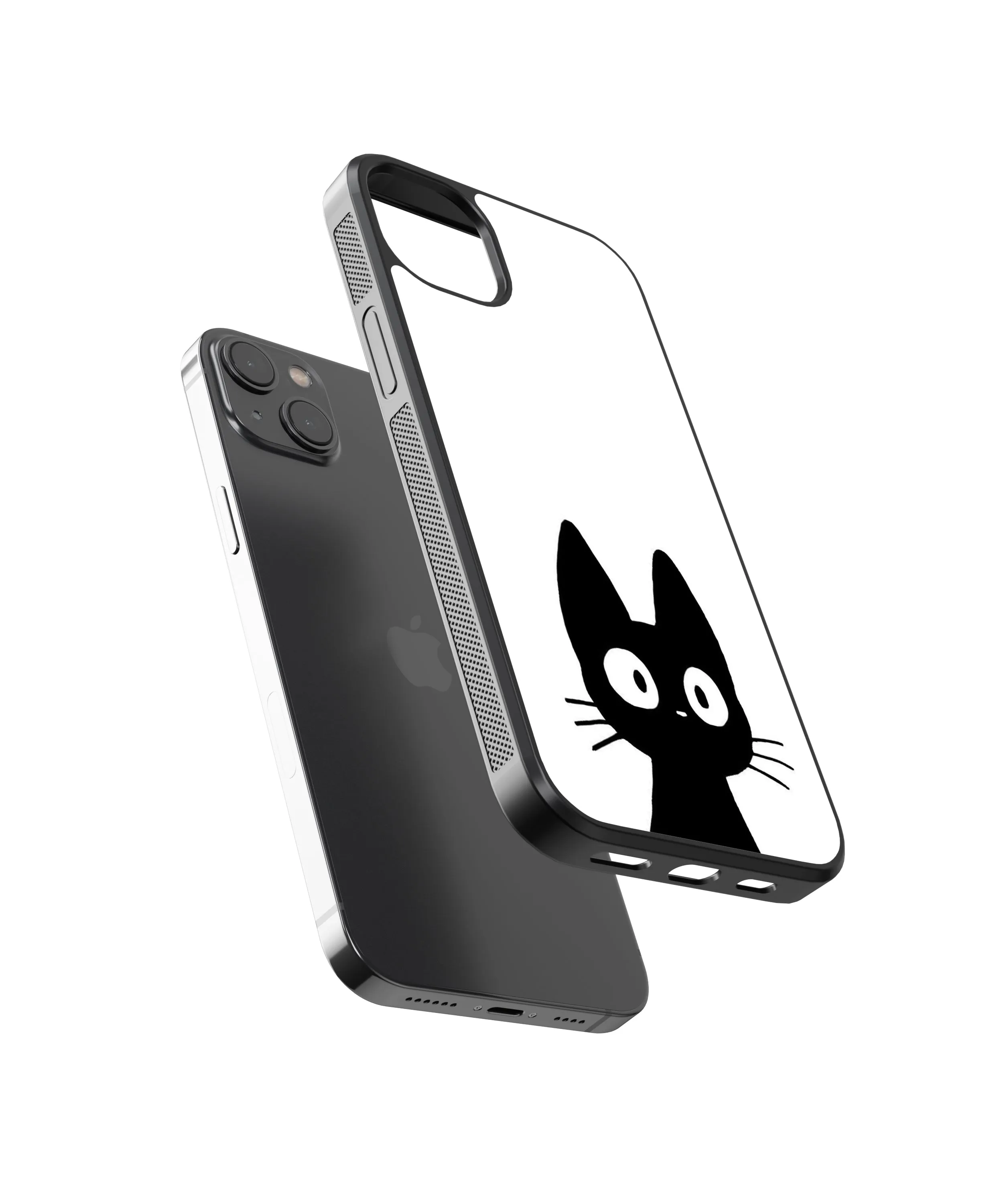 Cat Abstract Glass Phone Case Cover