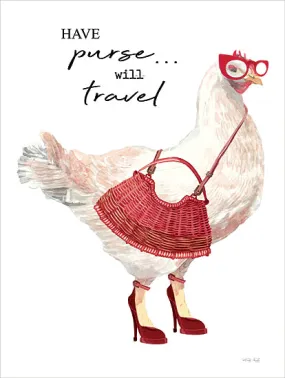 CIN4059 - Have Purse, Will Travel Chicken - 12x16