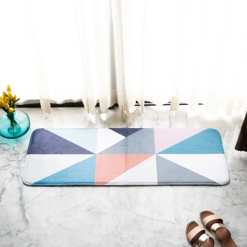 Colorful Angles Soft Feel Long Mat Runner