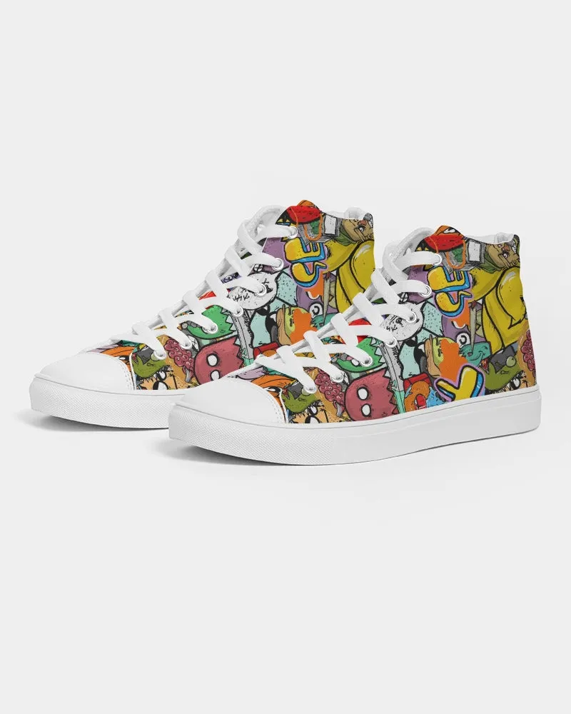 Crowded Street Men's Hightop Canvas Shoe