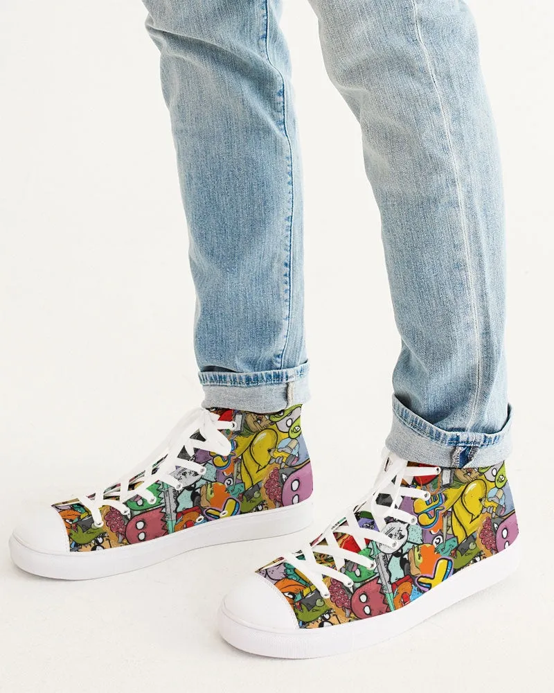 Crowded Street Men's Hightop Canvas Shoe