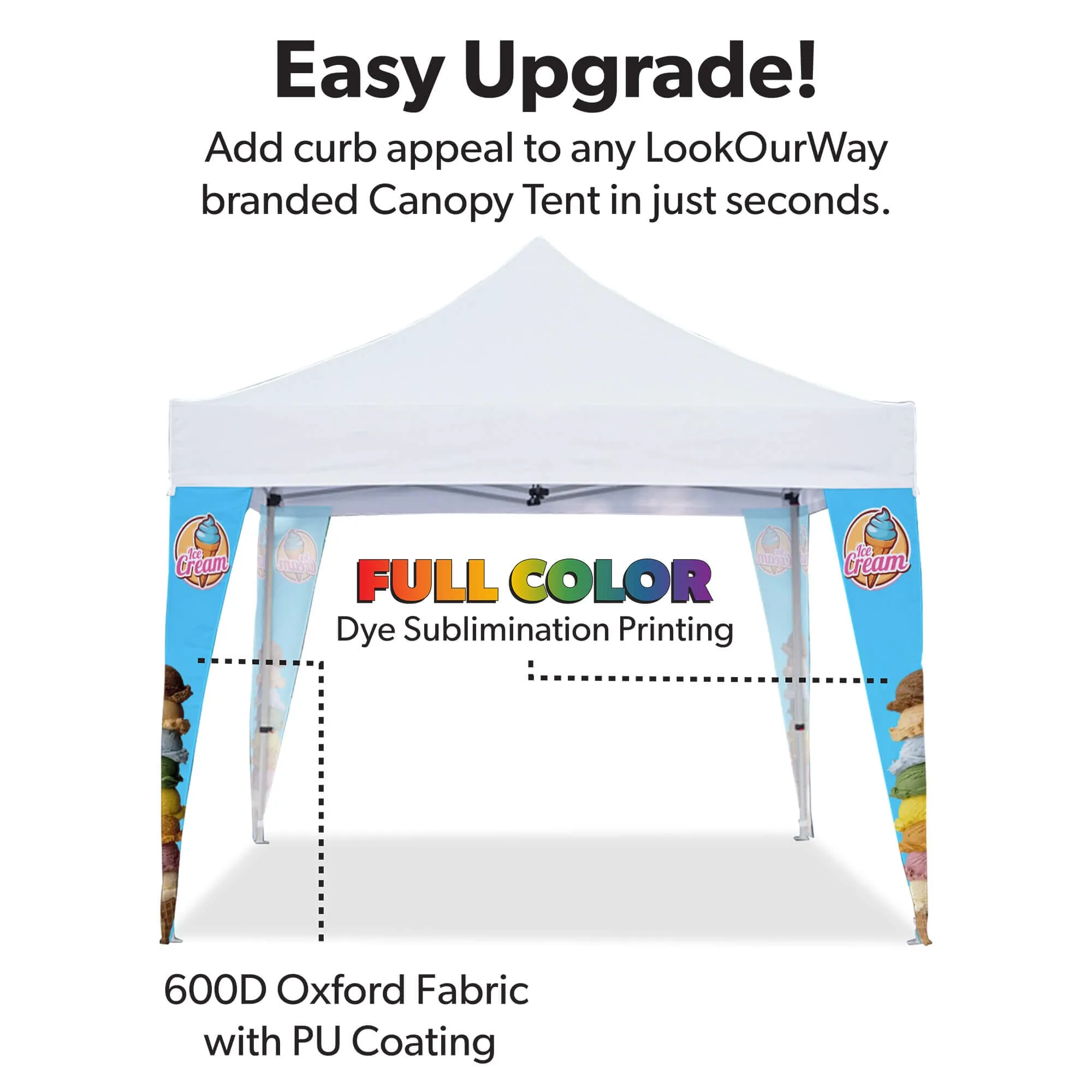 Custom Canopy Tent Leg Covers (4-Pack)