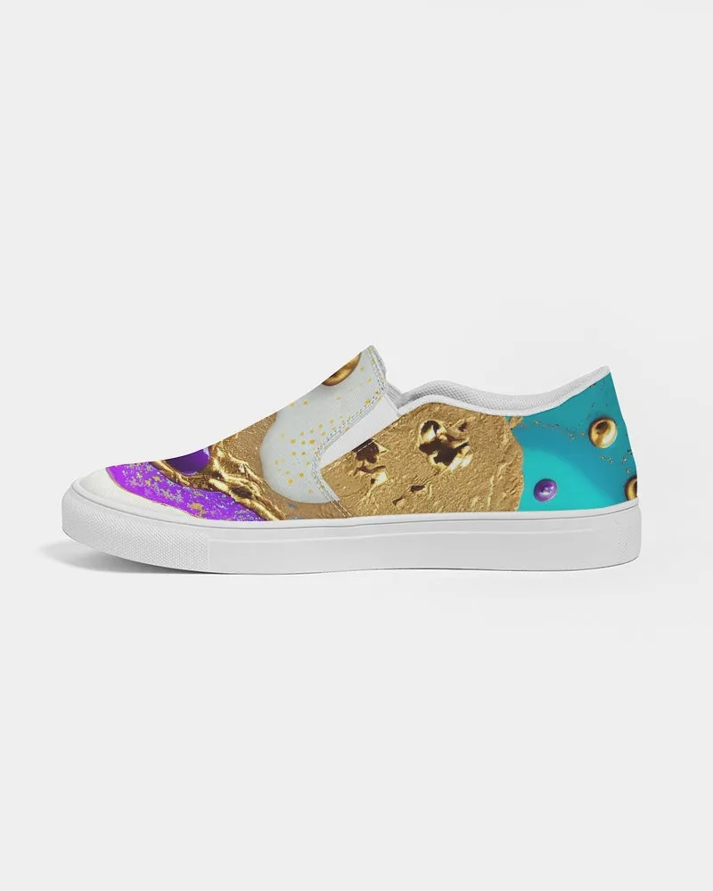 Custom Canvas Slip-On Sneakers- "Artz" Keds. Kicks for Girls. WickedYo