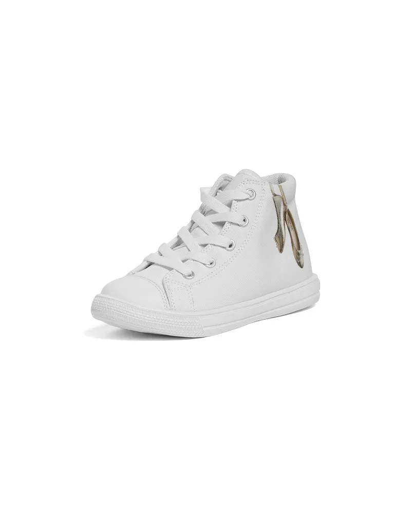 DOLLY GOLD BALLERINAS Kids Hightop Canvas Shoe