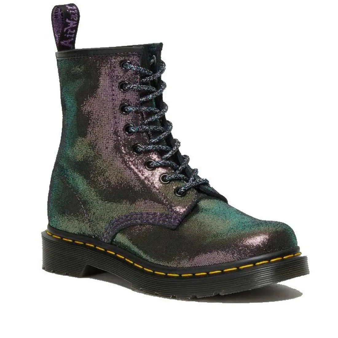 Dr Martens 1460 Disco Iridescent Suede Purple Gold Black LAST ONE wmns 5 uk3