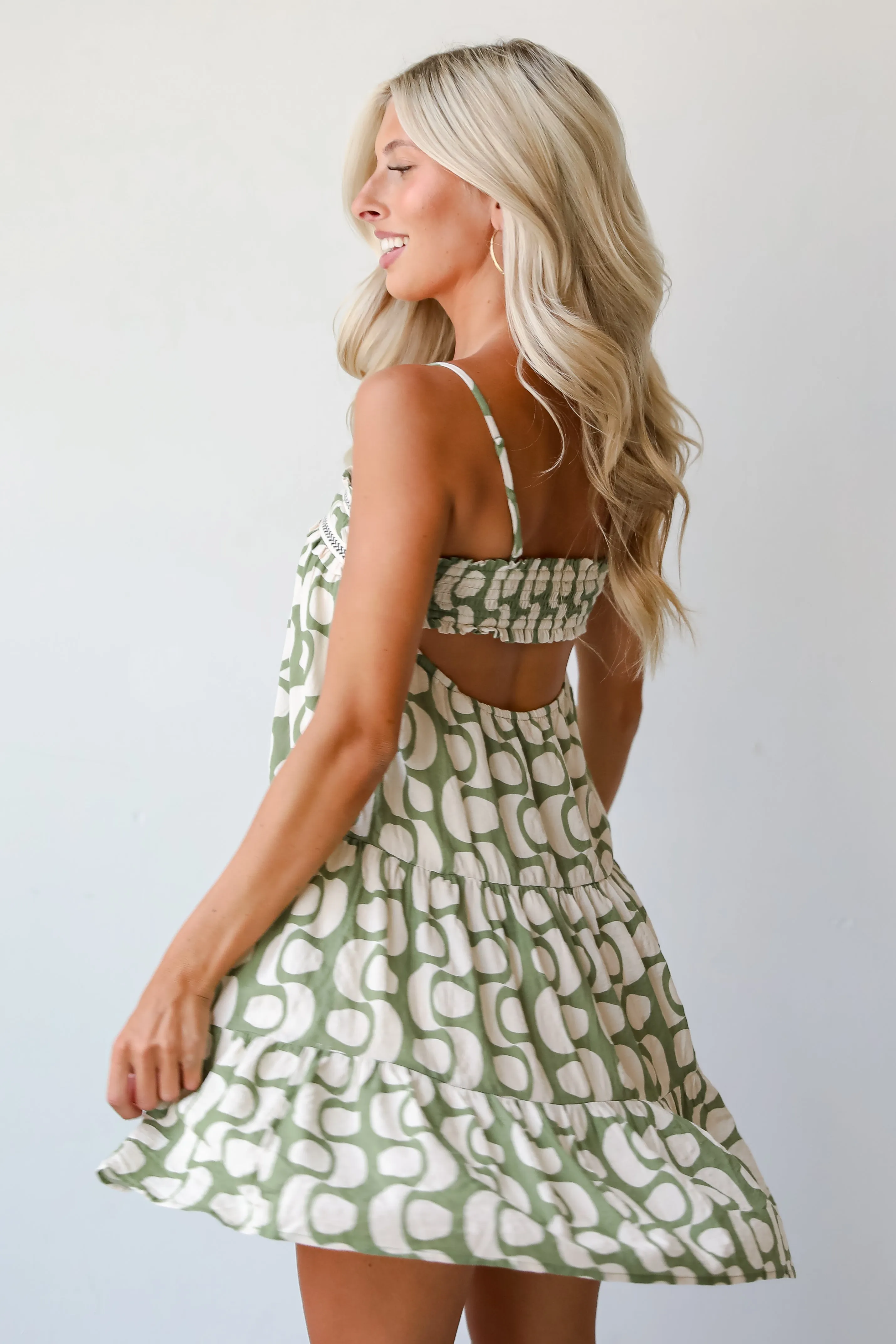 FINAL SALE - Darling Success Green Mini Dress