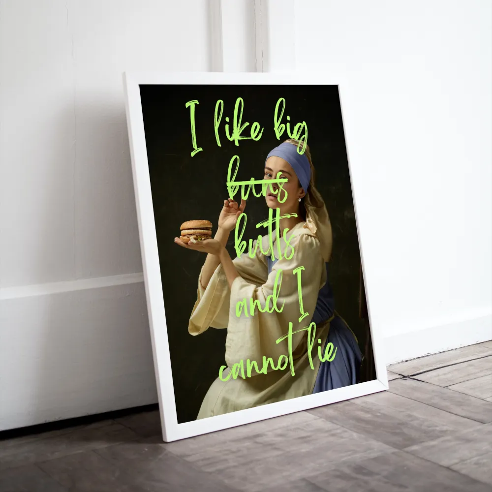 I Like Big Buns Altered Art Graffiti Print INSTANT DOWNLOAD Art Print, Urban Wall Art, Funny Quote, Renaissance Graffiti Art, Hip Hop Wall Art, Pop Culture