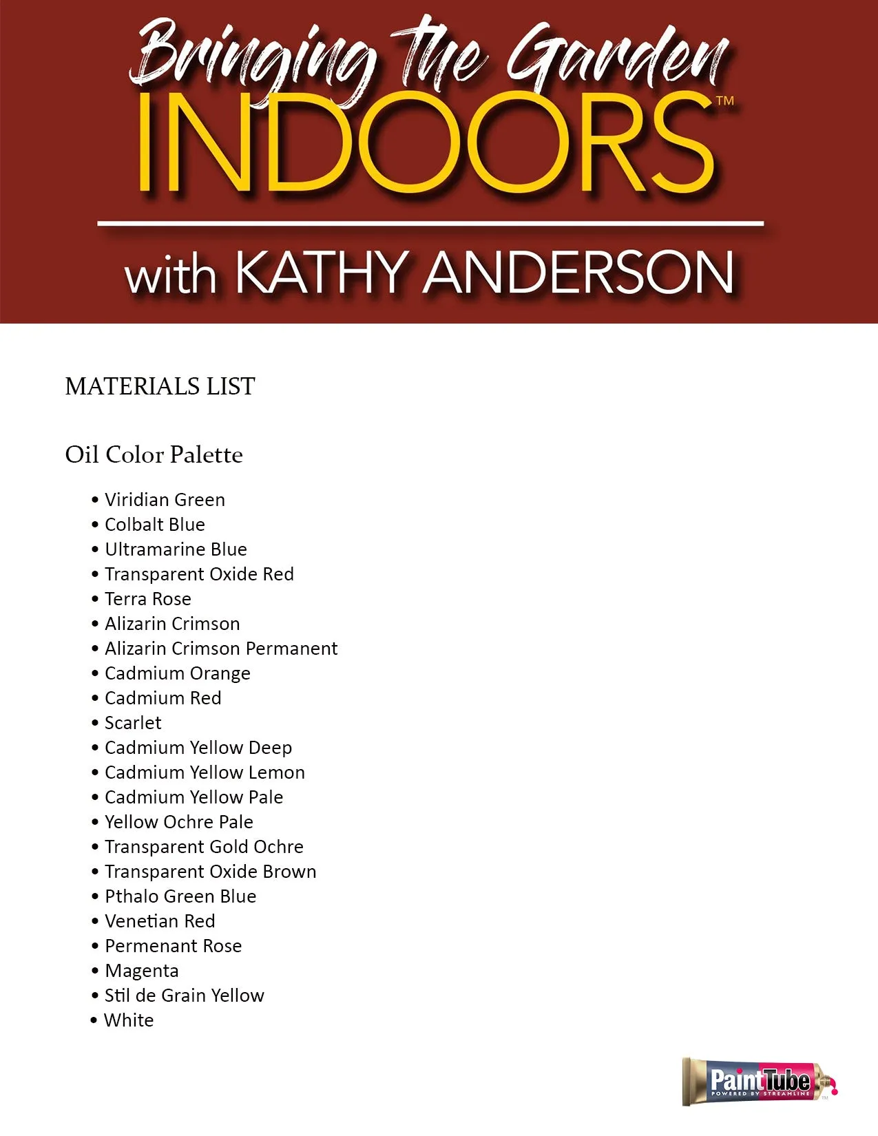 Kathy Anderson: Bringing The Garden Indoors