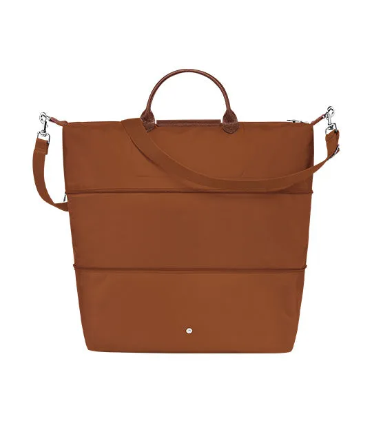 Le Pliage Green Extensible Travel Bag Cognac