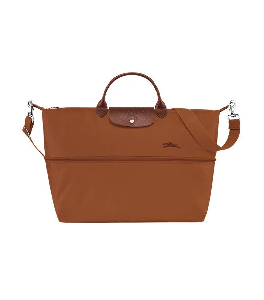 Le Pliage Green Extensible Travel Bag Cognac