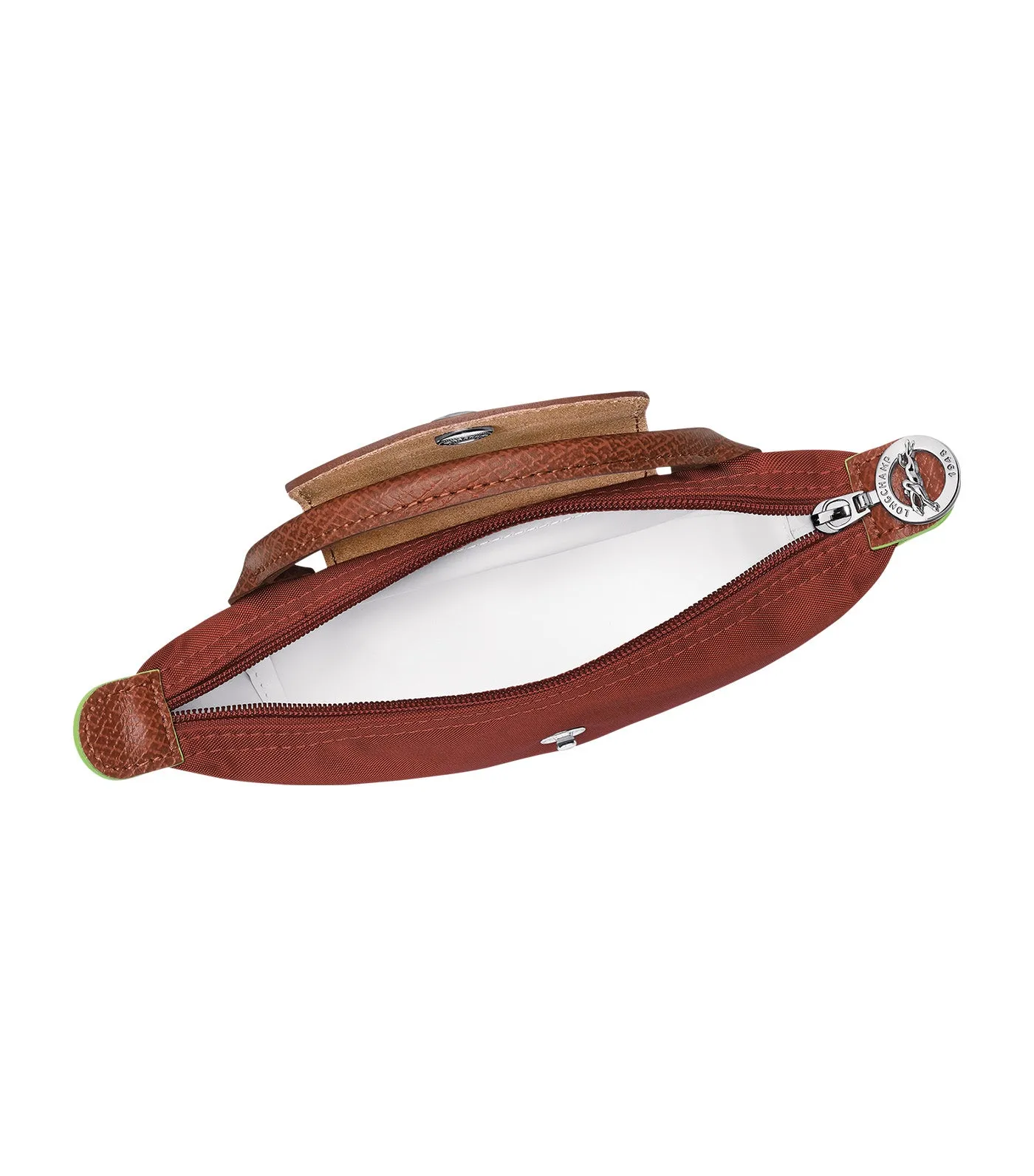 Le Pliage Green Pouch with Handle Chestnut