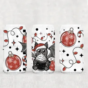 Libbey Can Wrap 16oz -  Ink Transfers | Batty Christmas