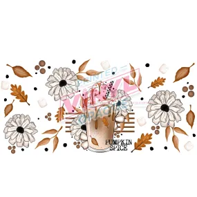 Libbey Can Wrap 16oz -  Ink Transfers | Pumpkin Spice