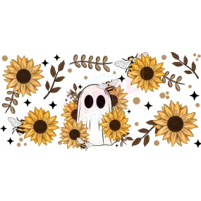 Libbey Can Wrap 16oz -  Ink Transfers | Sunflower Ghosts