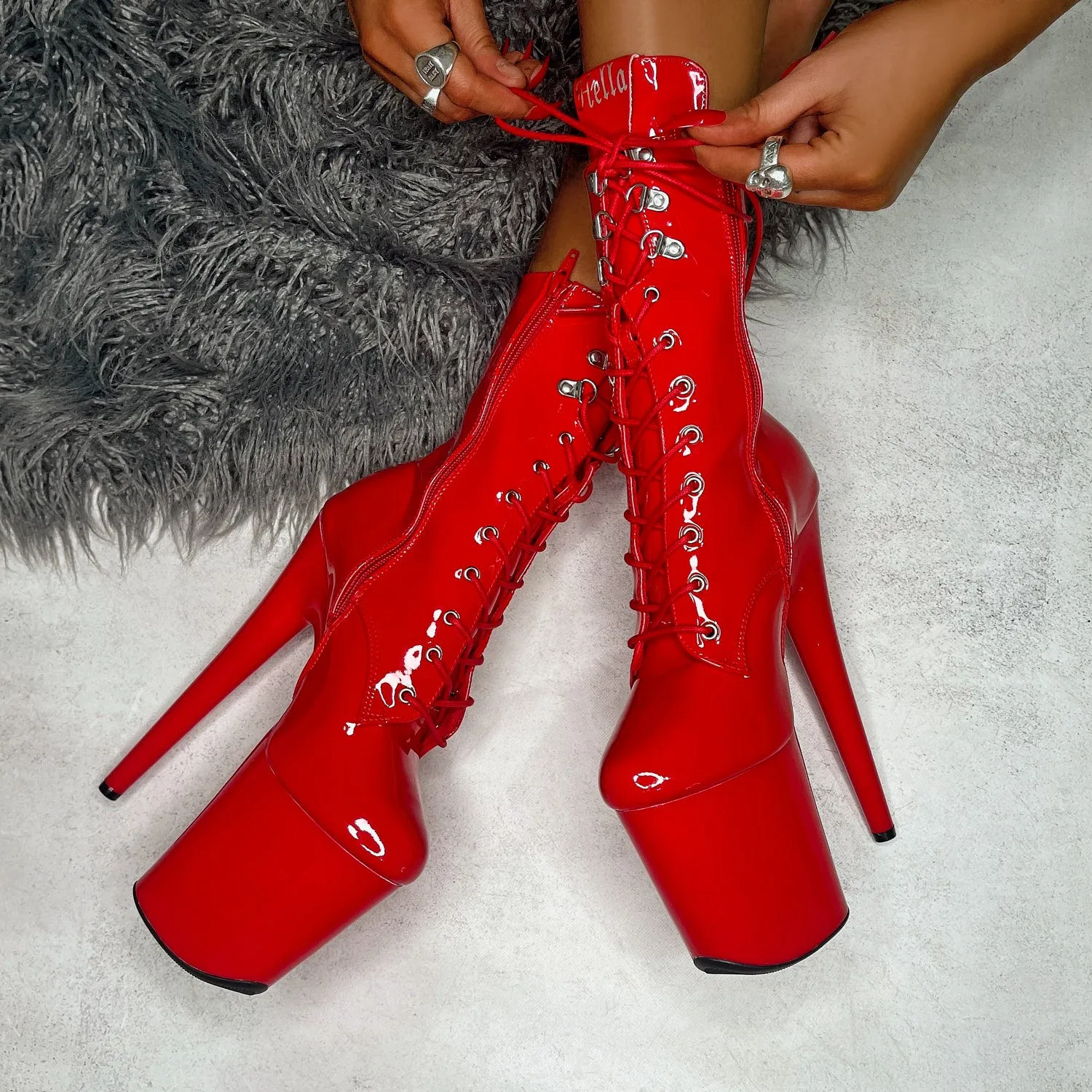 LipKit Boot - Cherry Pie - 8 INCH