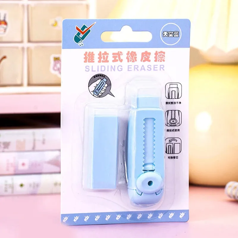 Macaron Push-Pull Pencil Eraser