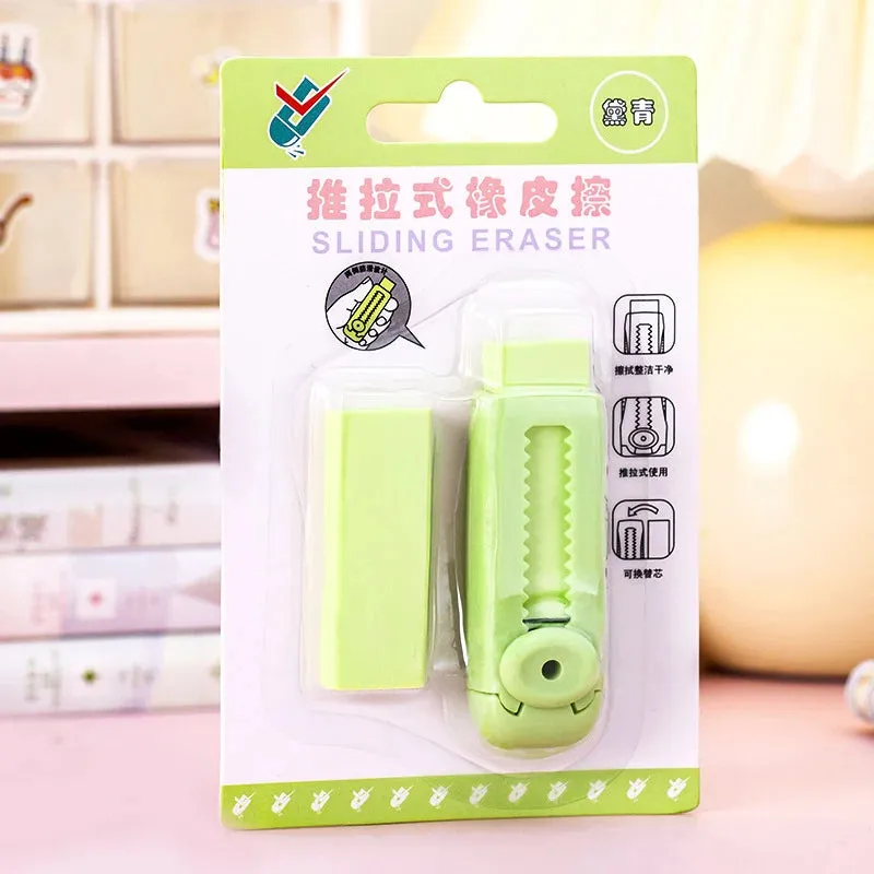 Macaron Push-Pull Pencil Eraser