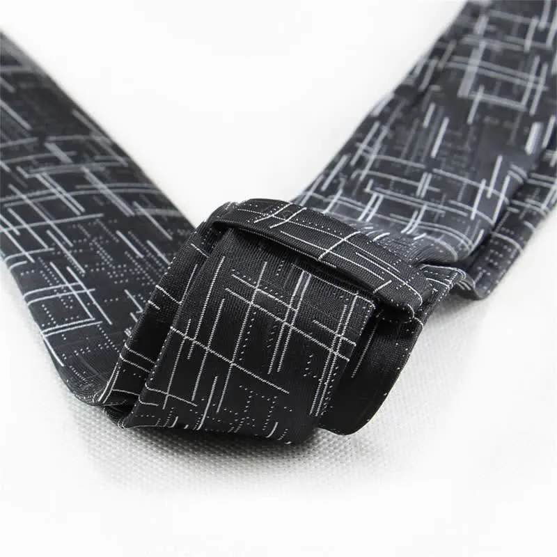 Men's Cool Modern Dazzeling Line Slim Necktie