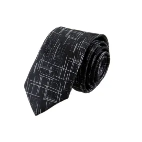 Men's Cool Modern Dazzeling Line Slim Necktie