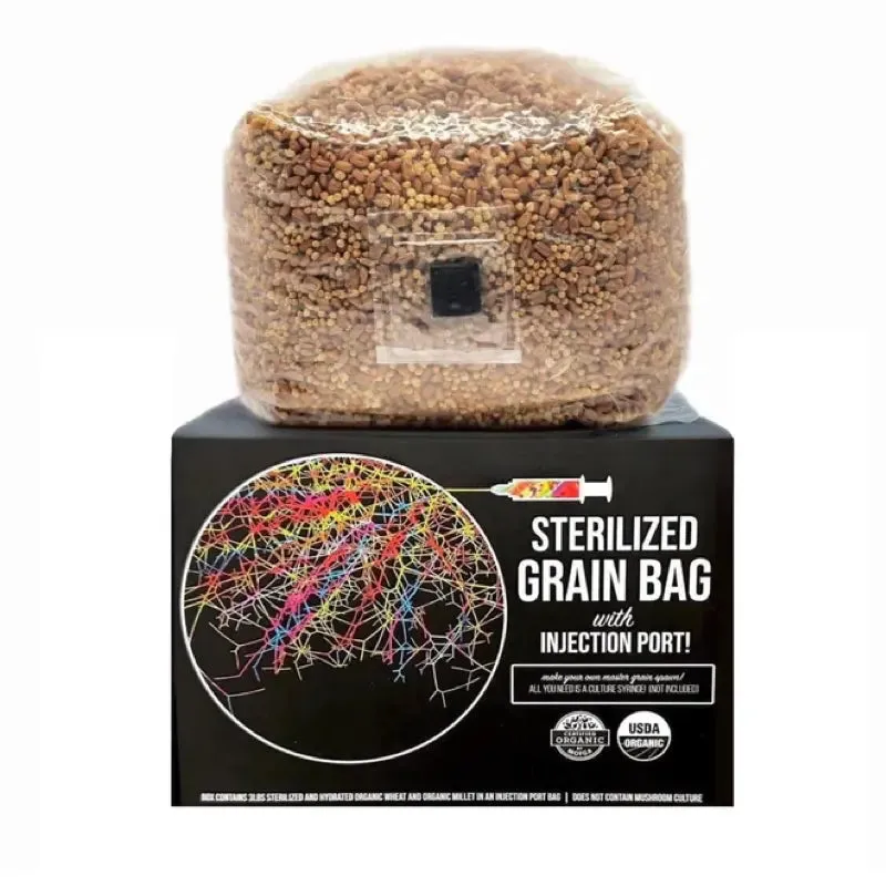 NORTH SPORE Organic Sterilized Grain Bag with Injection Port