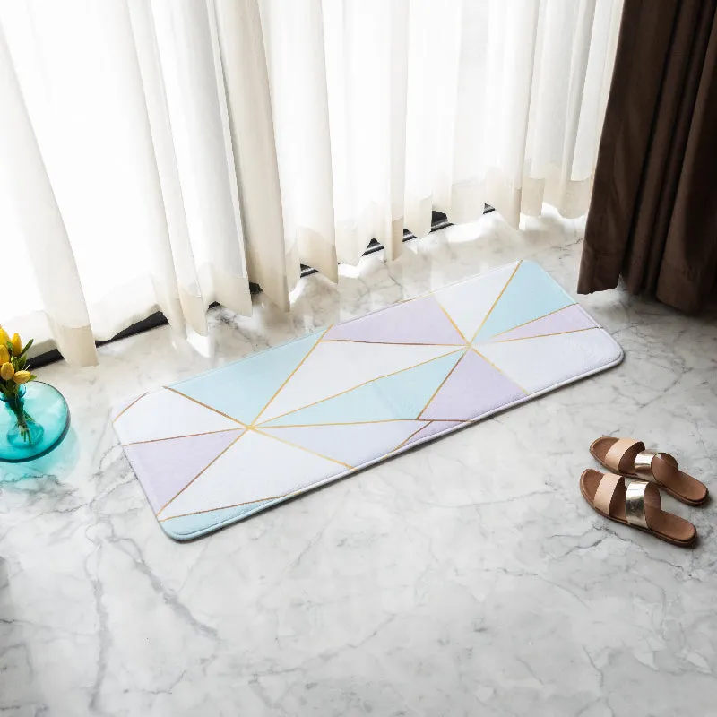 Pastel Shades Soft Feel Long Mat Runner