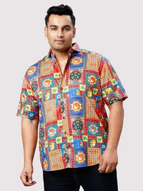 Prosper Digital Printed Half Sleeve Shirt Men's Plus Size