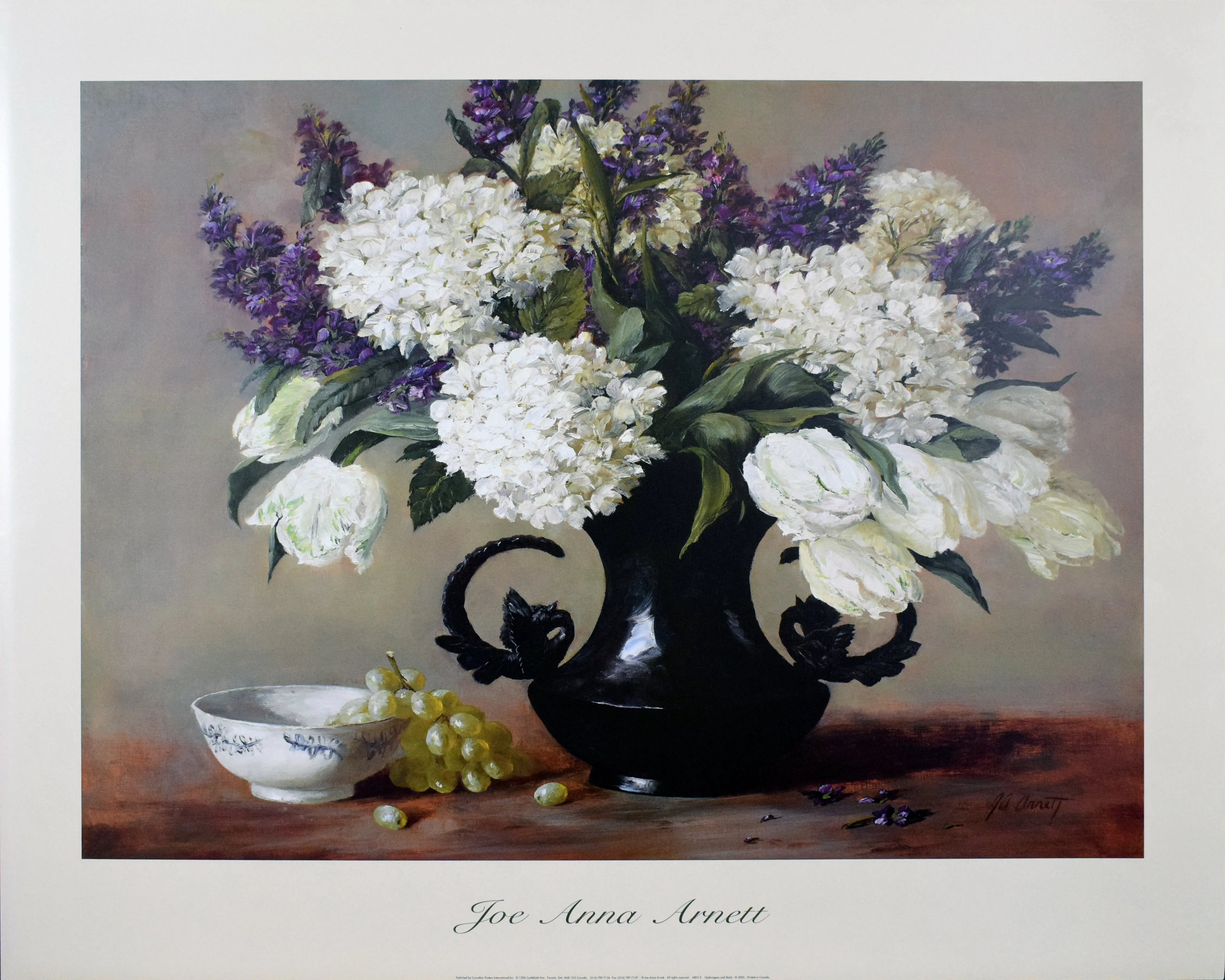 "Hydrangeas and Stock" by Joe Anna Arnett