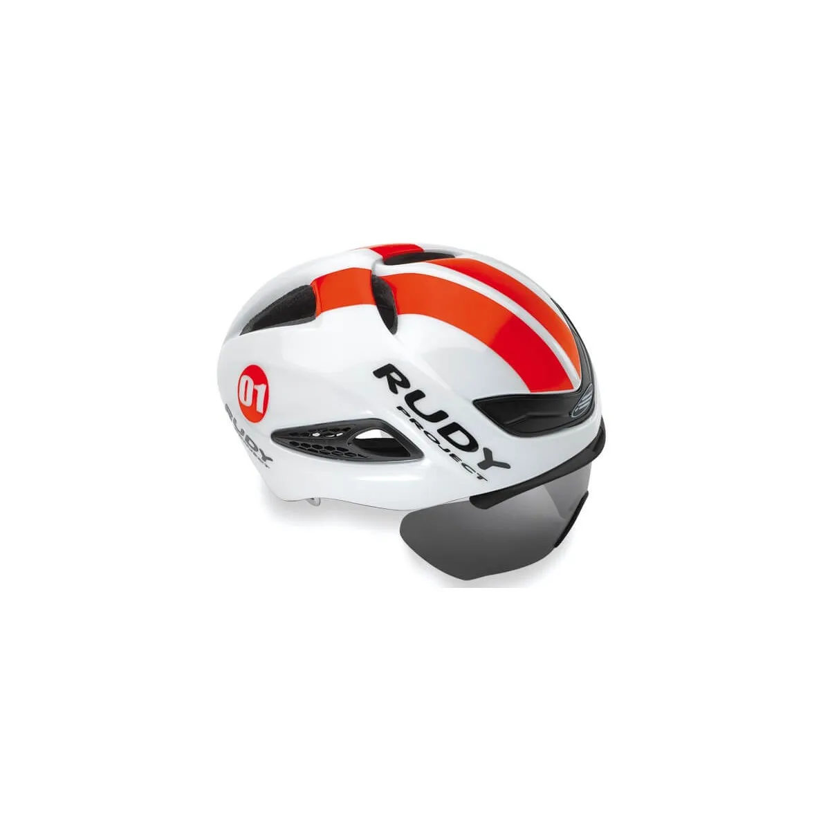 Rudy Project Boost 01 White / Red Helmet with Visor