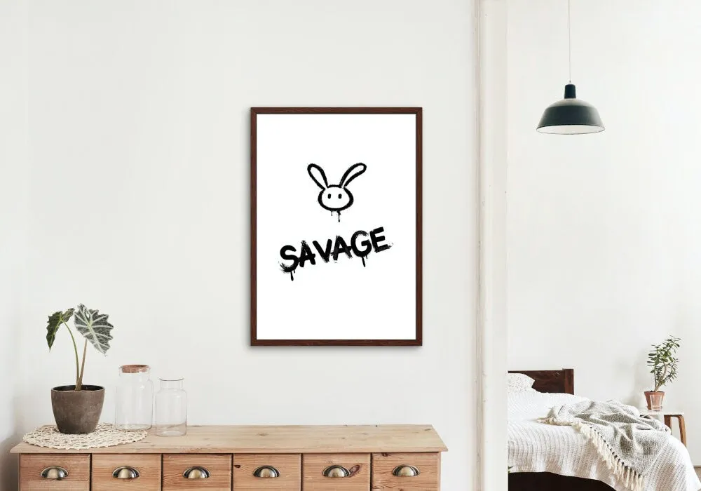 Savage Graffiti Wall Art INSTANT DOWNLOAD Art Print, Hip Hop Culture Poster, Urban Art Print, Hip Hop Lifestyle