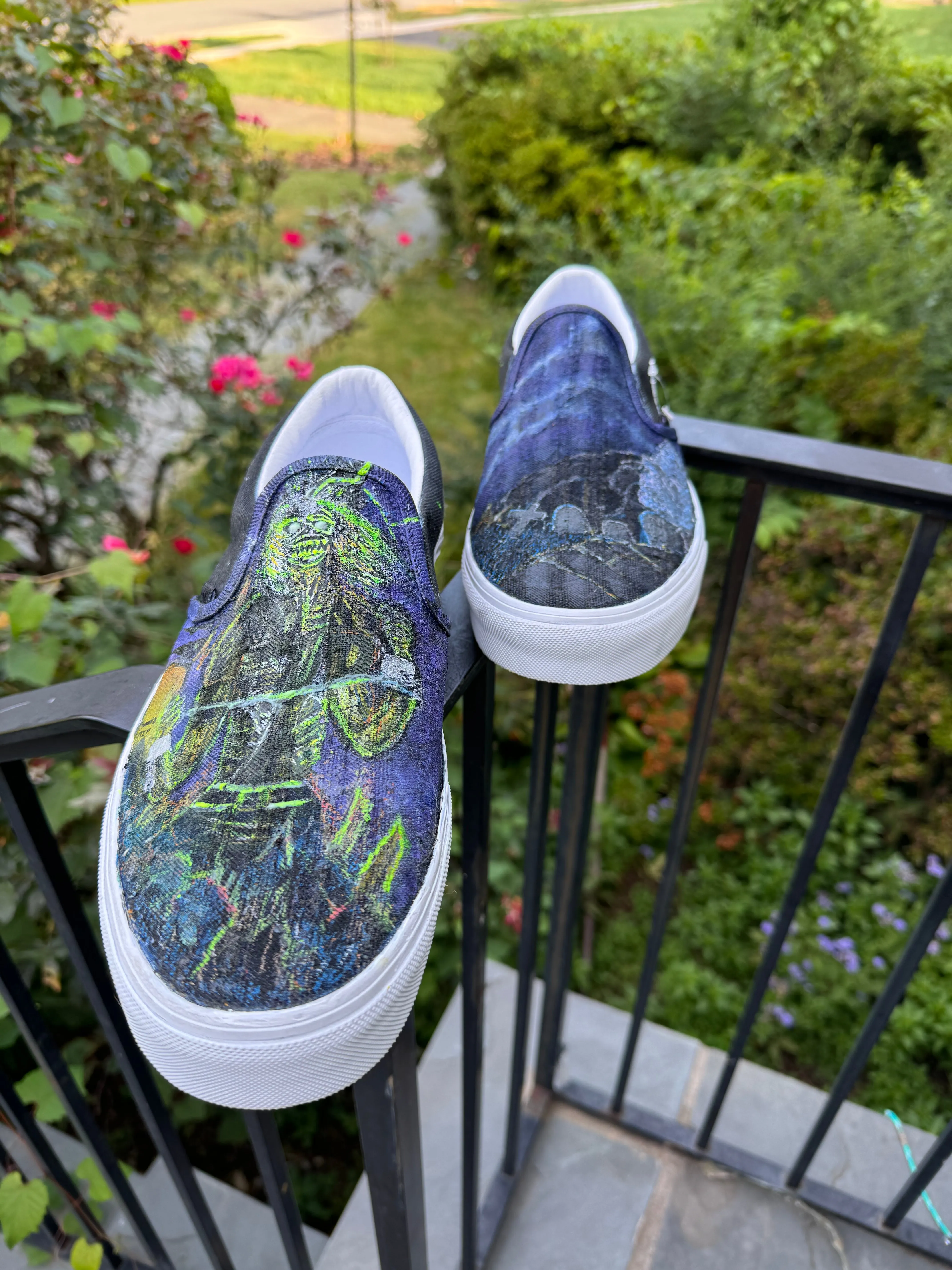 Shoes: Iron Maiden Glow in the Dark: Live After Death Vans