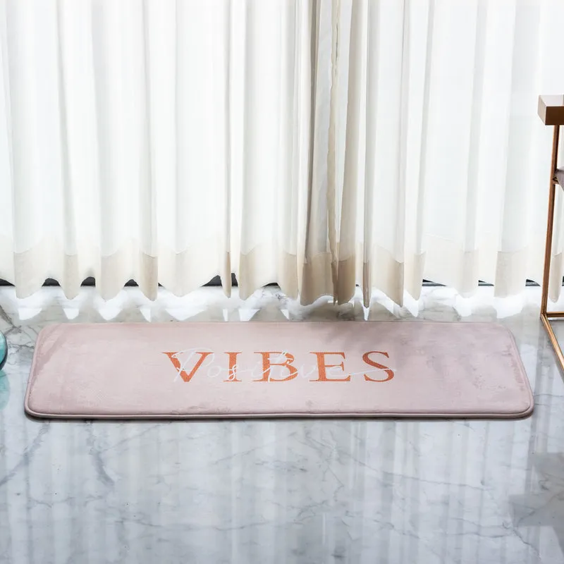 Spread Positive Vibes Soft Feel Long Mat Runner