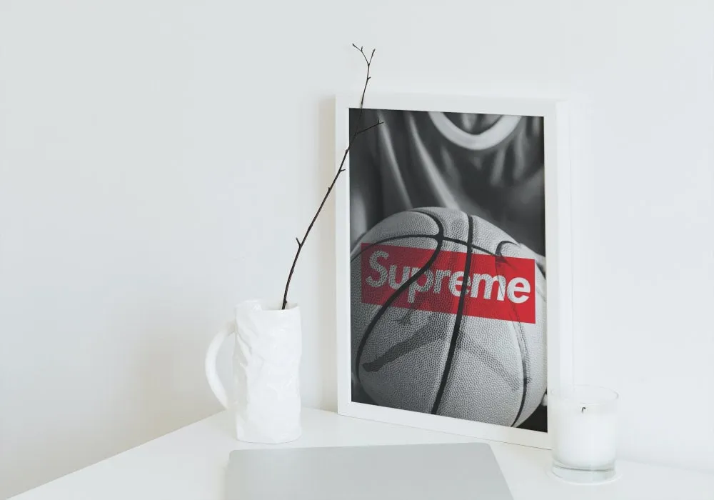 Supreme Basketball Poster INSTANT DOWNLOAD Art Prints, Hypebeast, Streetwear Art, Pop Culture Wall Art, Sporty Print, Designer Prints, Athlete Poster