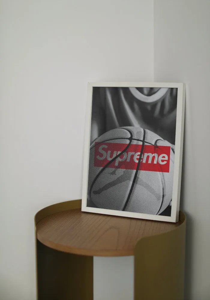 Supreme Basketball Poster INSTANT DOWNLOAD Art Prints, Hypebeast, Streetwear Art, Pop Culture Wall Art, Sporty Print, Designer Prints, Athlete Poster