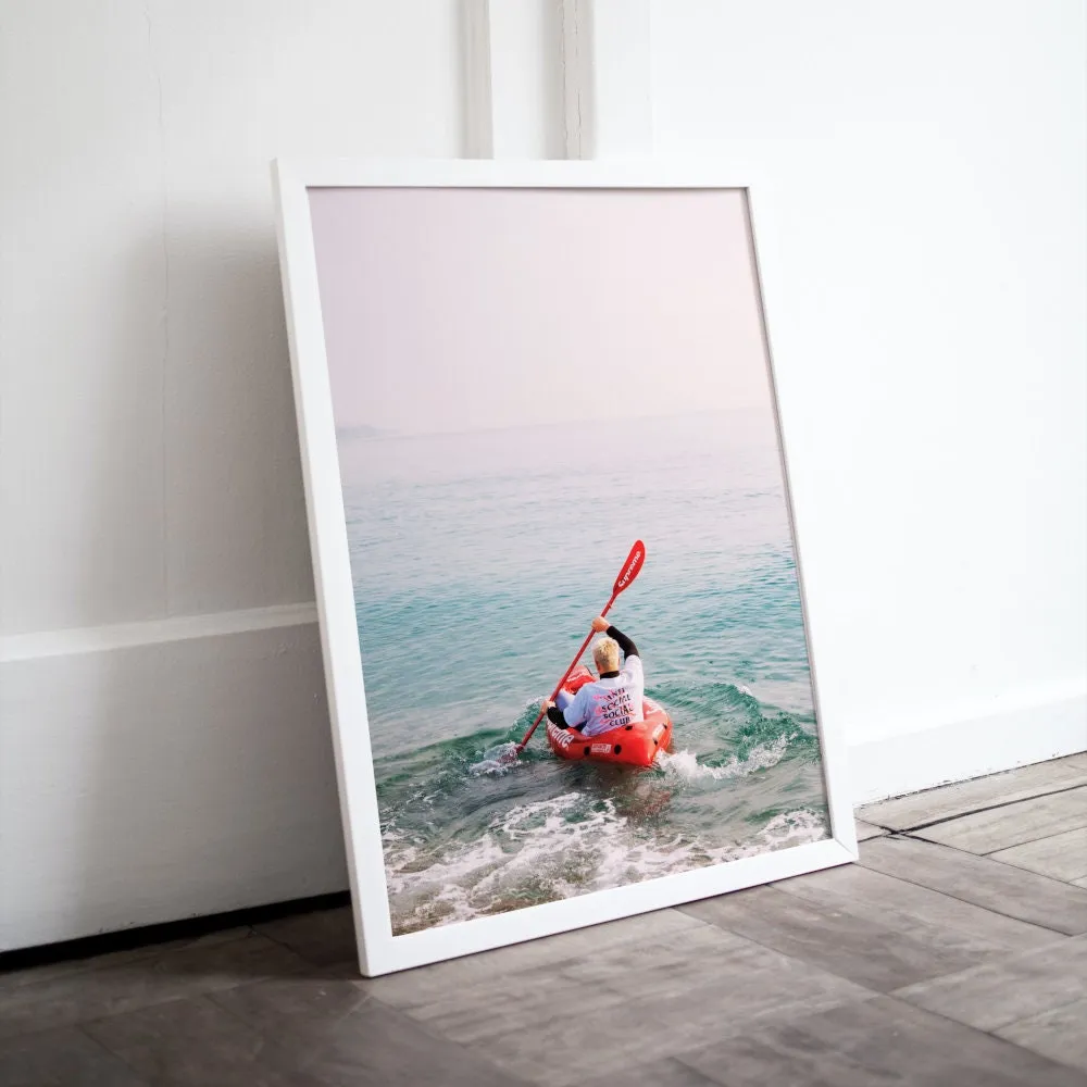 Supreme Kayak Sports Wall Art PRINTABLE ART, Hypebeast Streetwear Art, Modern Wall Art, Pop Culture Art Print, Kayak Wall Art