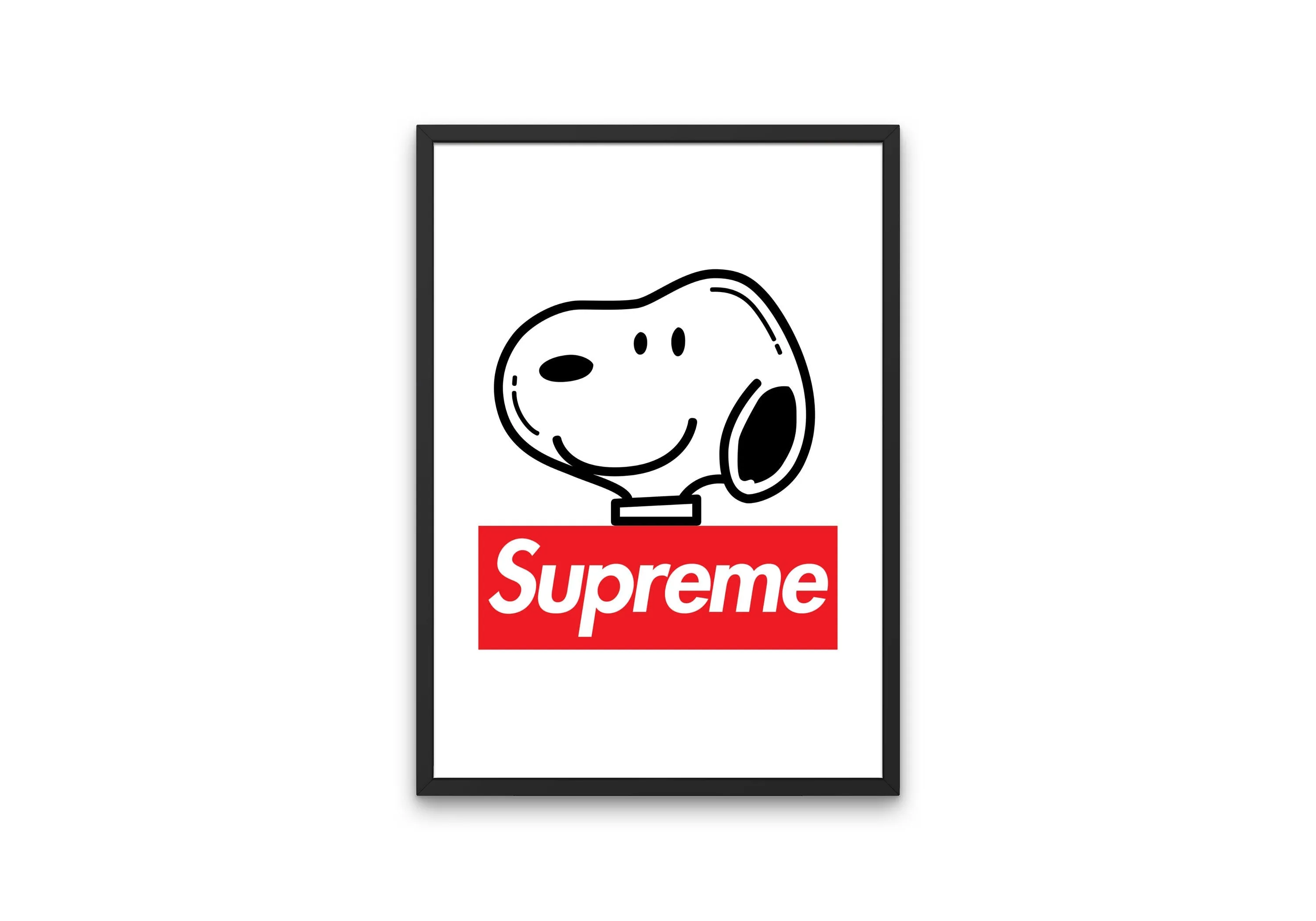 Supreme Snoopy Wall Art PRINTABLE WALL ART, Hypebeast Poster, Streetwear Art, Modern Wall Art, Pop Culture Wall Art, Sporty Print, Snoopy Decor