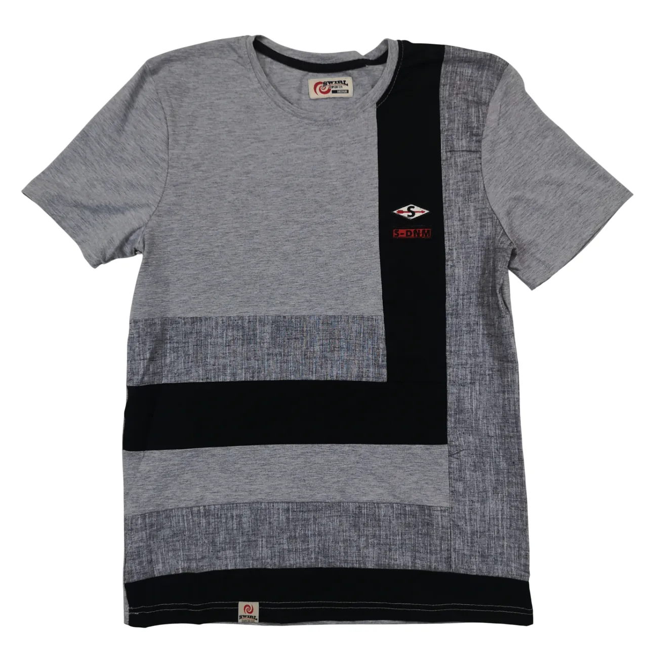 Swirl Stack Grey T-Shirt