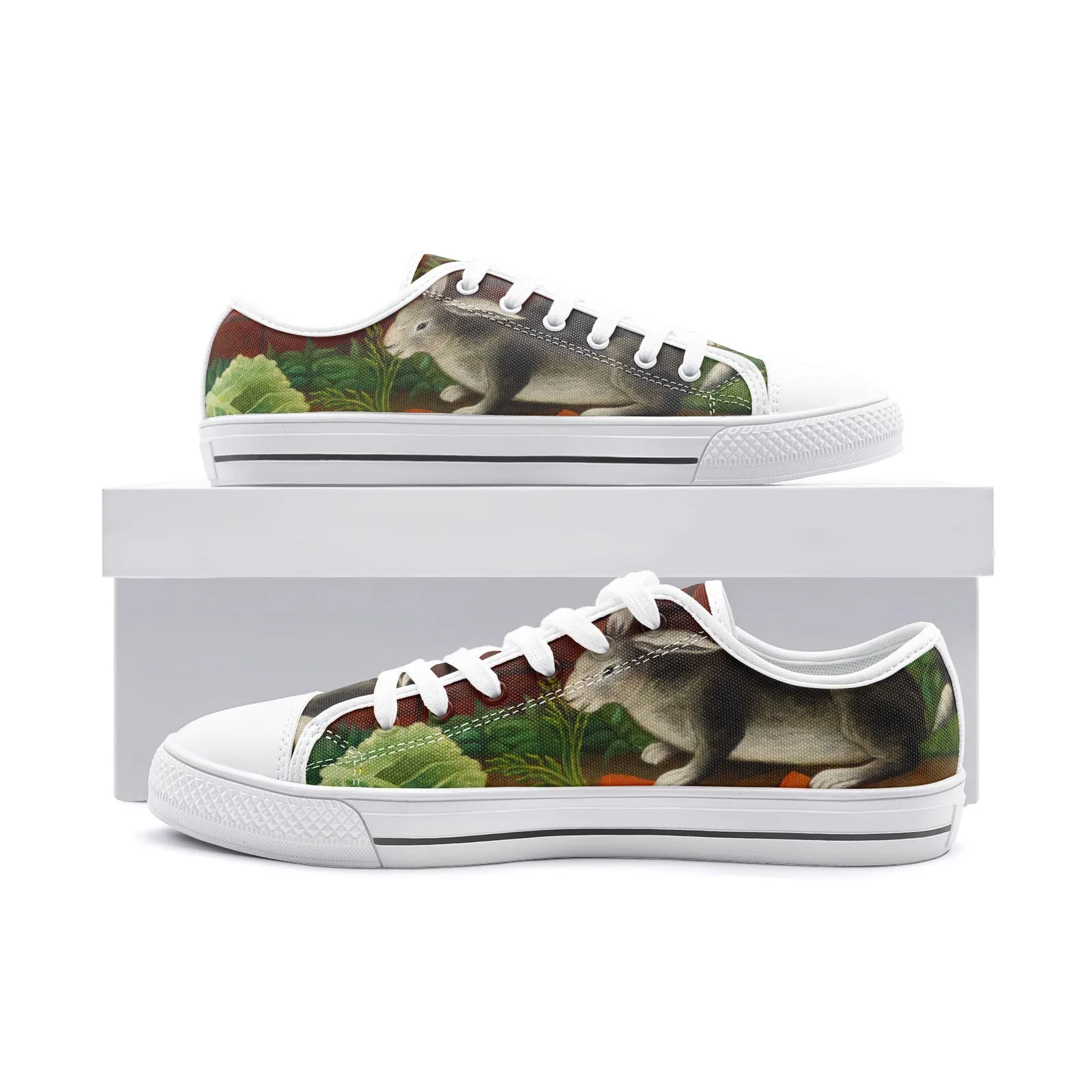 The Rabbit's Meal Unisex Low Top Canvas Shoes