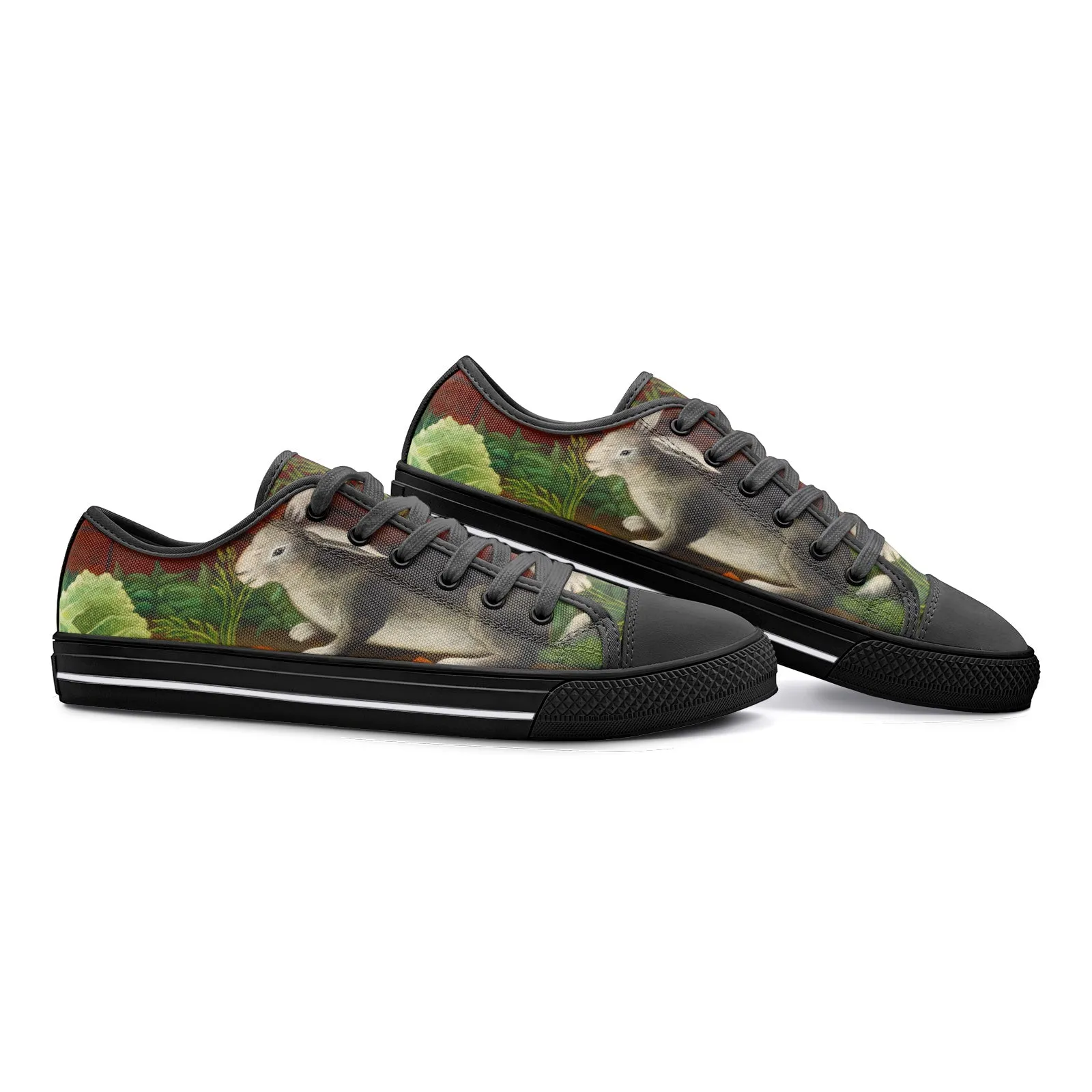 The Rabbit's Meal Unisex Low Top Canvas Shoes